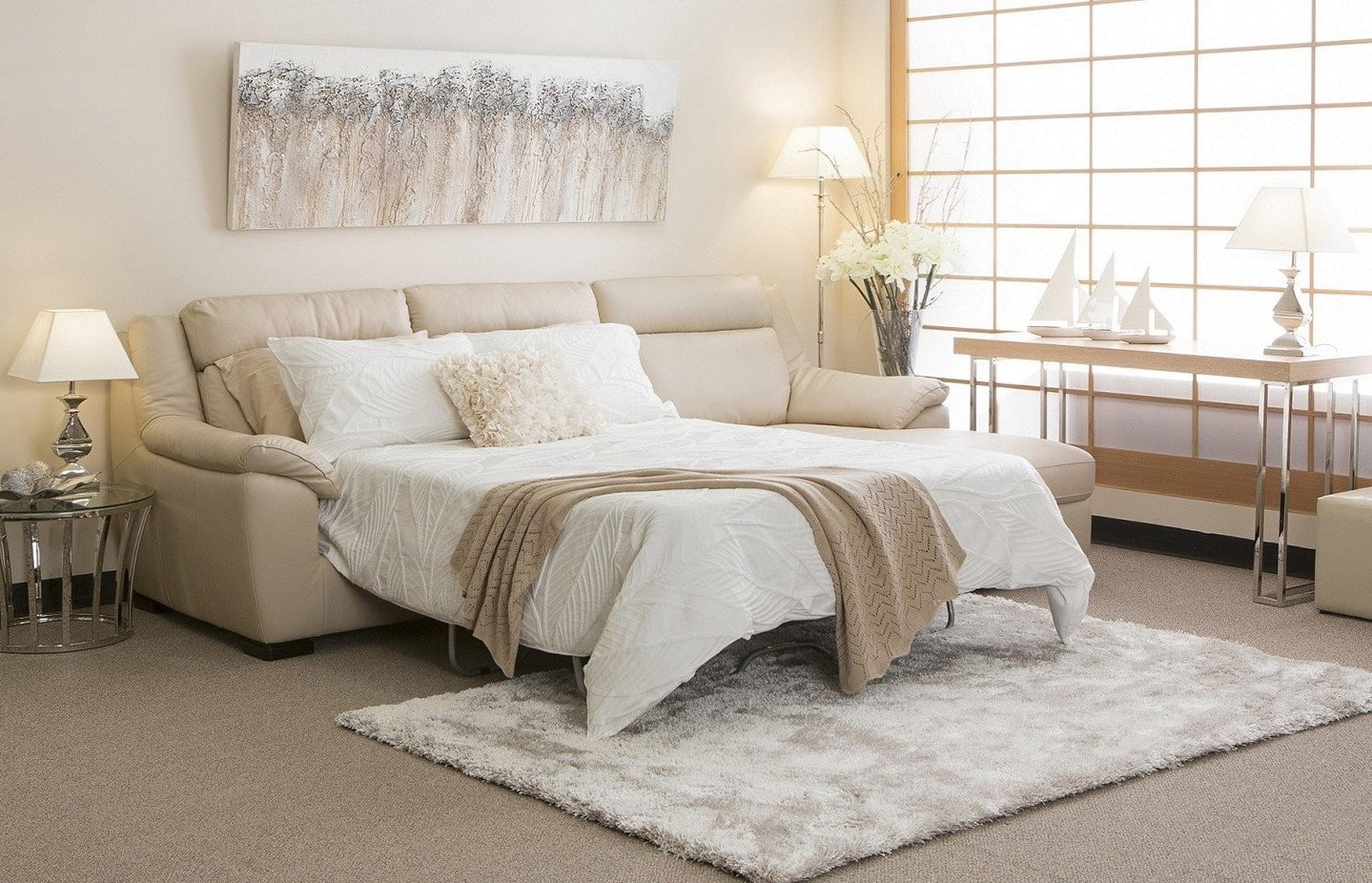 bedroom with sofa design photo