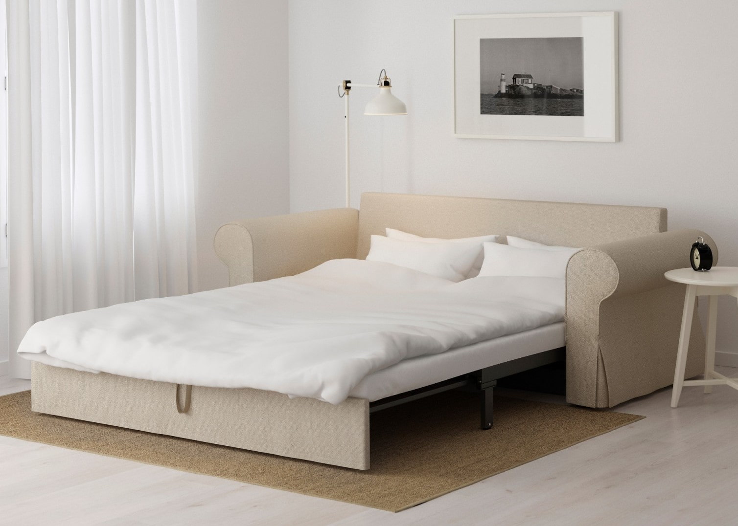 dormitor cu idei de design pentru canapea