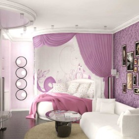 ložnice pro dívky foto dekor