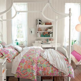 ložnice pro nápady na interiér dívky
