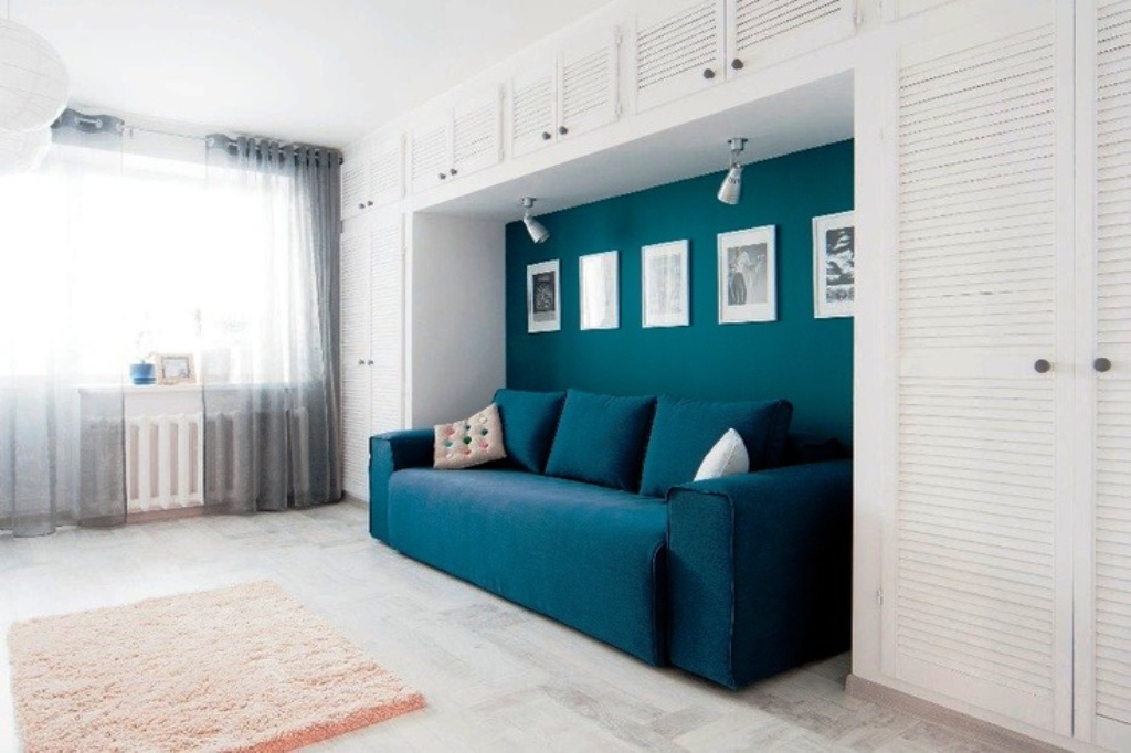 bedroom with sofa design