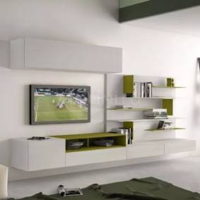 parete per TV nella decorazione della foto del soggiorno