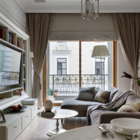 moderná obývacia izba v interiéri bytov