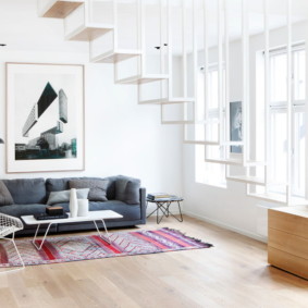 μοντέρνο σαλόνι ιδέες διαμέρισμα φωτογραφία