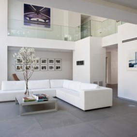 moderna sala de estar em idéias de design de apartamento