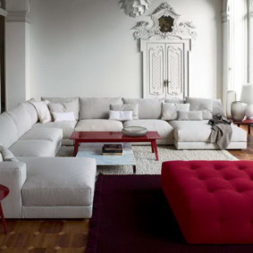 corner sofa in the living room design ideas