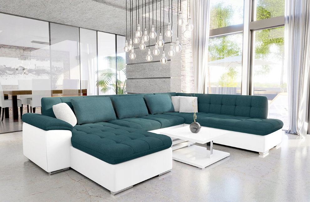 U-shaped contrast sofa