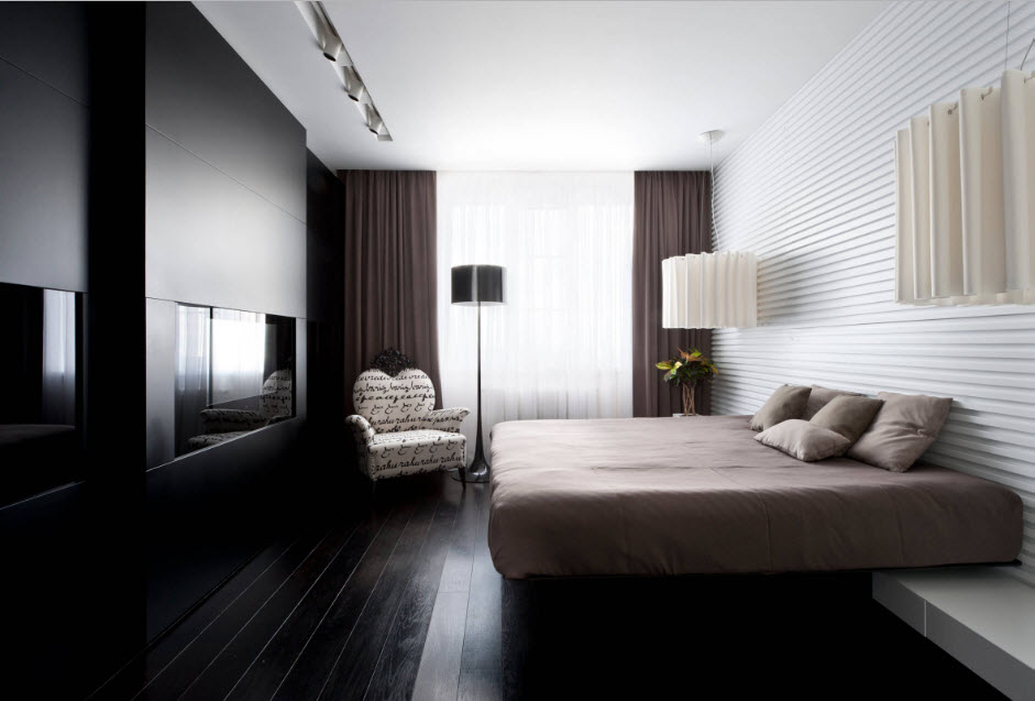 Dizajn spavaće sobe s ugrađenim TV-om