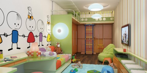 skříň v dětském pokoji