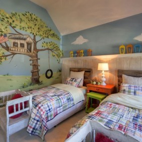 Dizaina istaba diviem bērniem