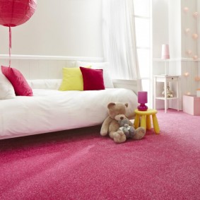 Rózsaszín palota a lányok szobájában