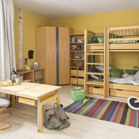 Interior modern al unei camere pentru copii