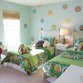 Çocuk odası iç yeşil Tekstil