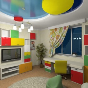 Design a kids room with modular furniture