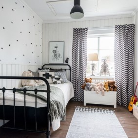Stylish room interior for a girl of school age
