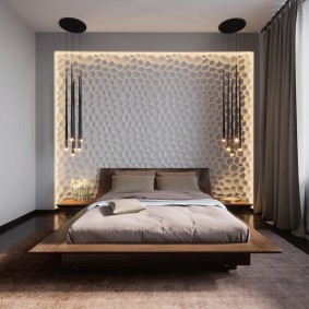 Phòng ngủ nhỏ theo phong cách hiện đại.