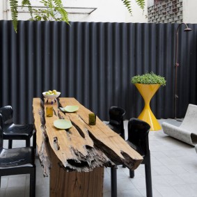 Massief houten tuintafel