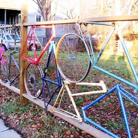 Original fence from bicycle frames