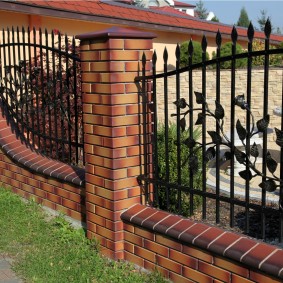Forged metal fence