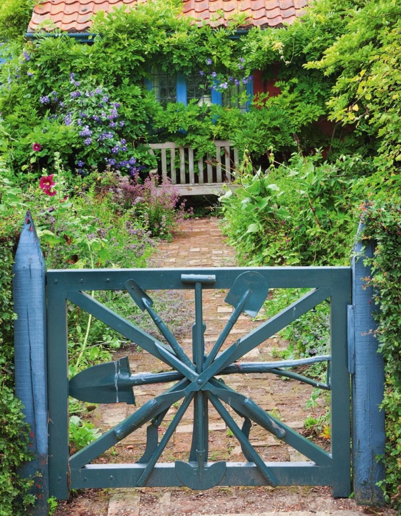 Poarta de grădină din lopeți vechi