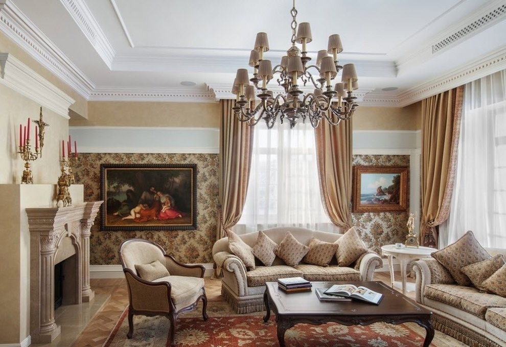 Klasikong Living Room