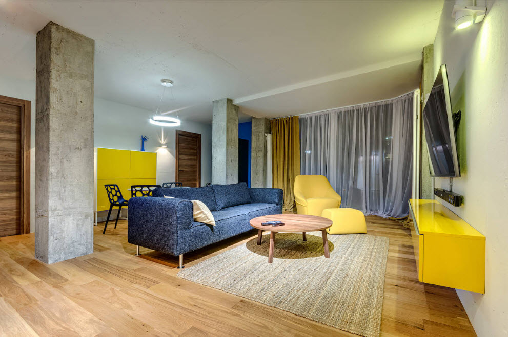 Zona de mobiliari per zonificació a l'apartament