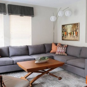 Corner sofa gray