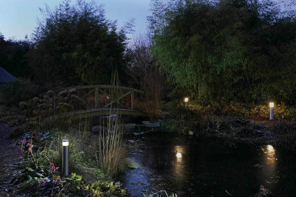Artificial pond night illumination