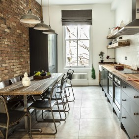 Loft in het interieur van een stadsappartement