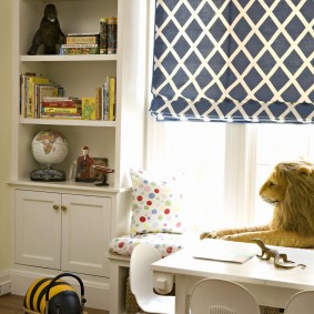 White table in the children's room