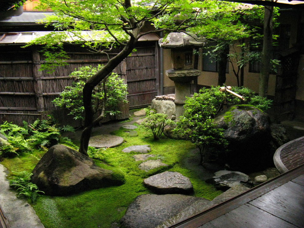 Japāņu stila neliels dārzs