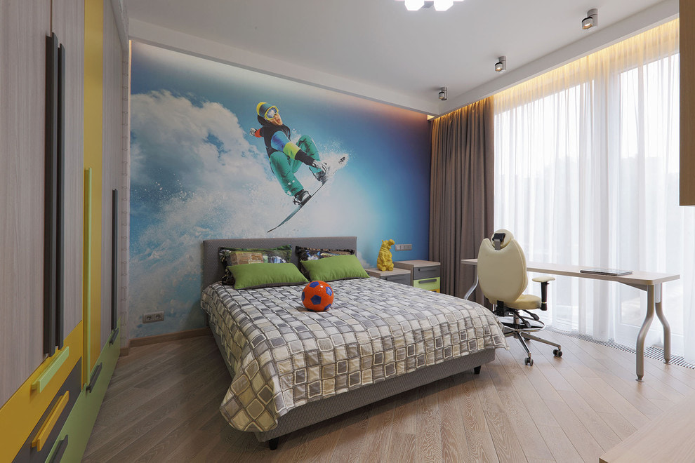 Teenager's room in a modern style.