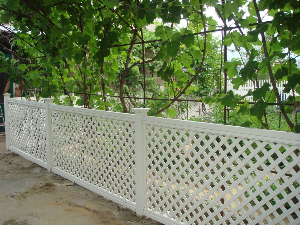 Yazlık evler sınırında PVC çit