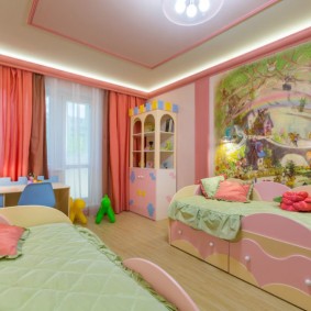 zonarea decorului camerei copiilor