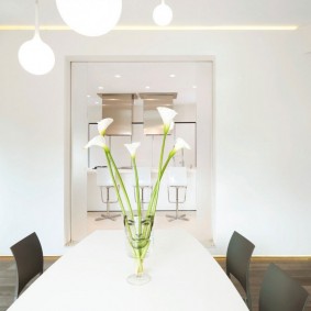 balta interjera dzīvokļa dizaina idejas