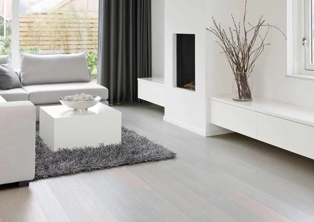 white laminate in the living room