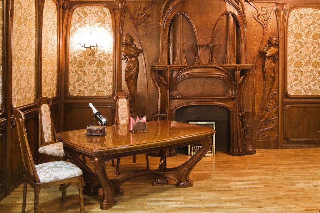 Style Art Nouveau à l'intérieur