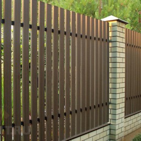 wooden fence for the site views