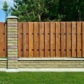 wooden fence for plot photo design