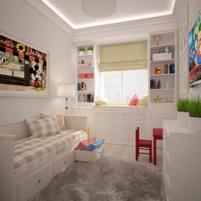 kinderkamer 14 m² foto-ontwerp