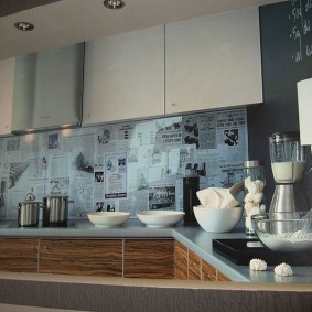 zástera do kuchyne vyrobená z fotorámčeka mdf