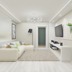 Minimalism in the design of the living room