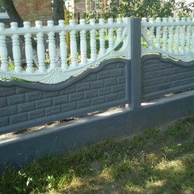 Gard din beton armat de înălțime mică