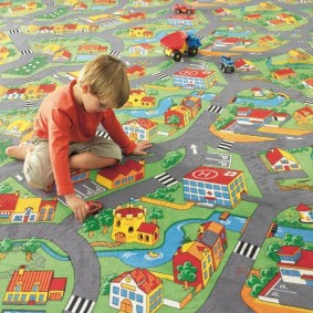 Game flooring in the children's room