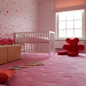 Pink flooring