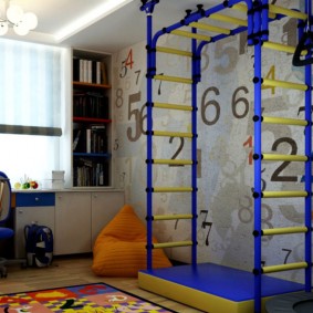 Sporthoek in de kinderkamer