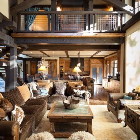 Bunk living room in a private house