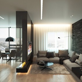 Stijlvol interieur van een klein appartement