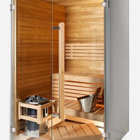 Fabrieksmodel van een mini-sauna