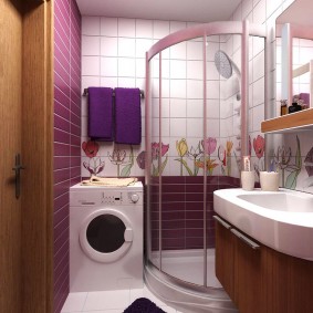 Miesto na umývanie v interiéri kúpeľne